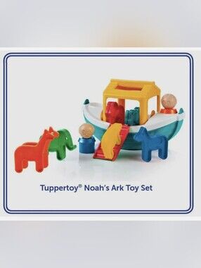Tupperware Tuppertoy Noah's Ark Arc New In Box Baby Child Toy